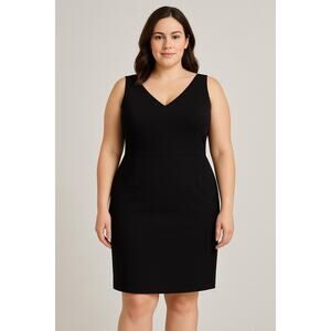 Jones New York Black Knee-Length Dress Size 16